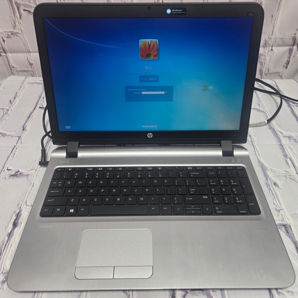HP ProBook 450 G3 Laptop 2016 Silver Black Windows HD Webcam Notebook 15.6"